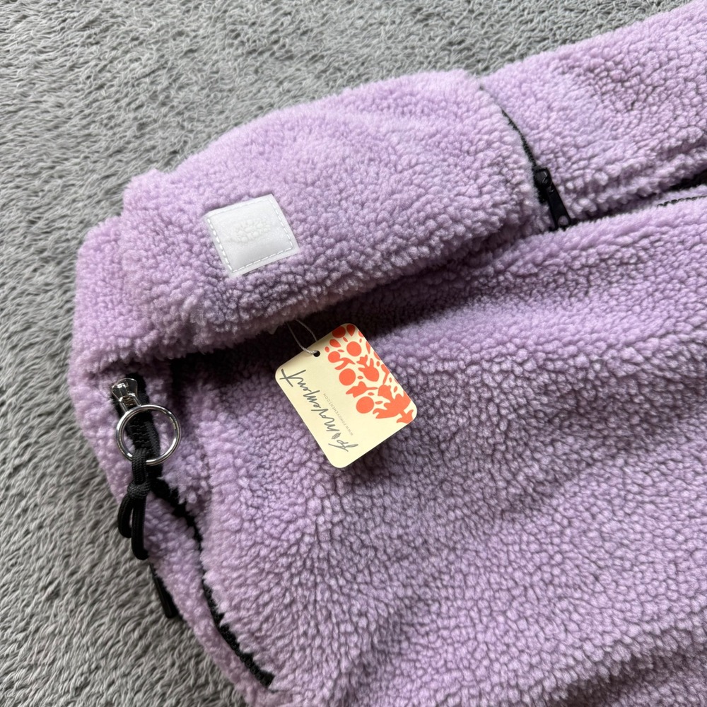 Free People Movement Overachiever Sherpa Sling Crossbody Bag in Steel Lavender - Picture 4 of 7